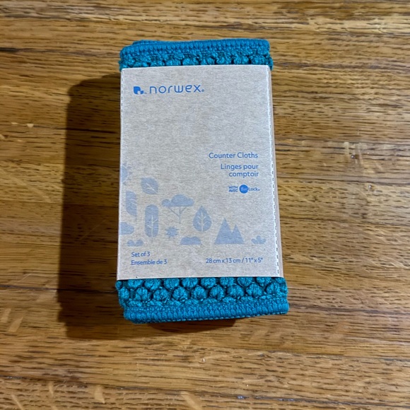 Norwex Counter Cloths Malachite Limited Edition Set of 3 NWT - Picture 7 of 8